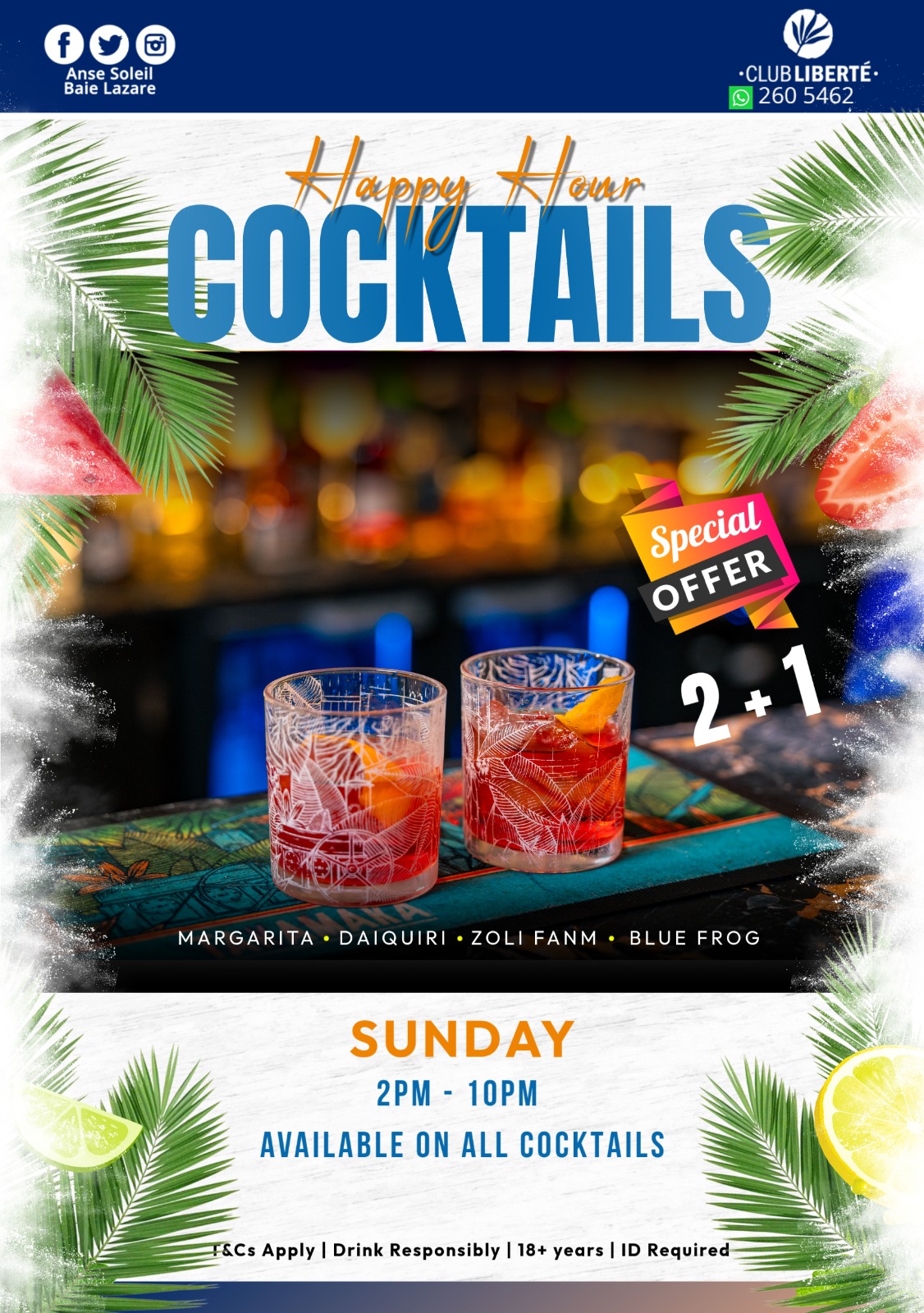 Cocktail bar Seychelles